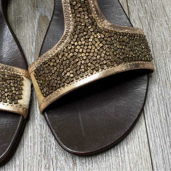 Seychelles Women’s Beaded Open Toe Sandals Leather Ankle Strap Size 7.5 - Picture 7 of 16